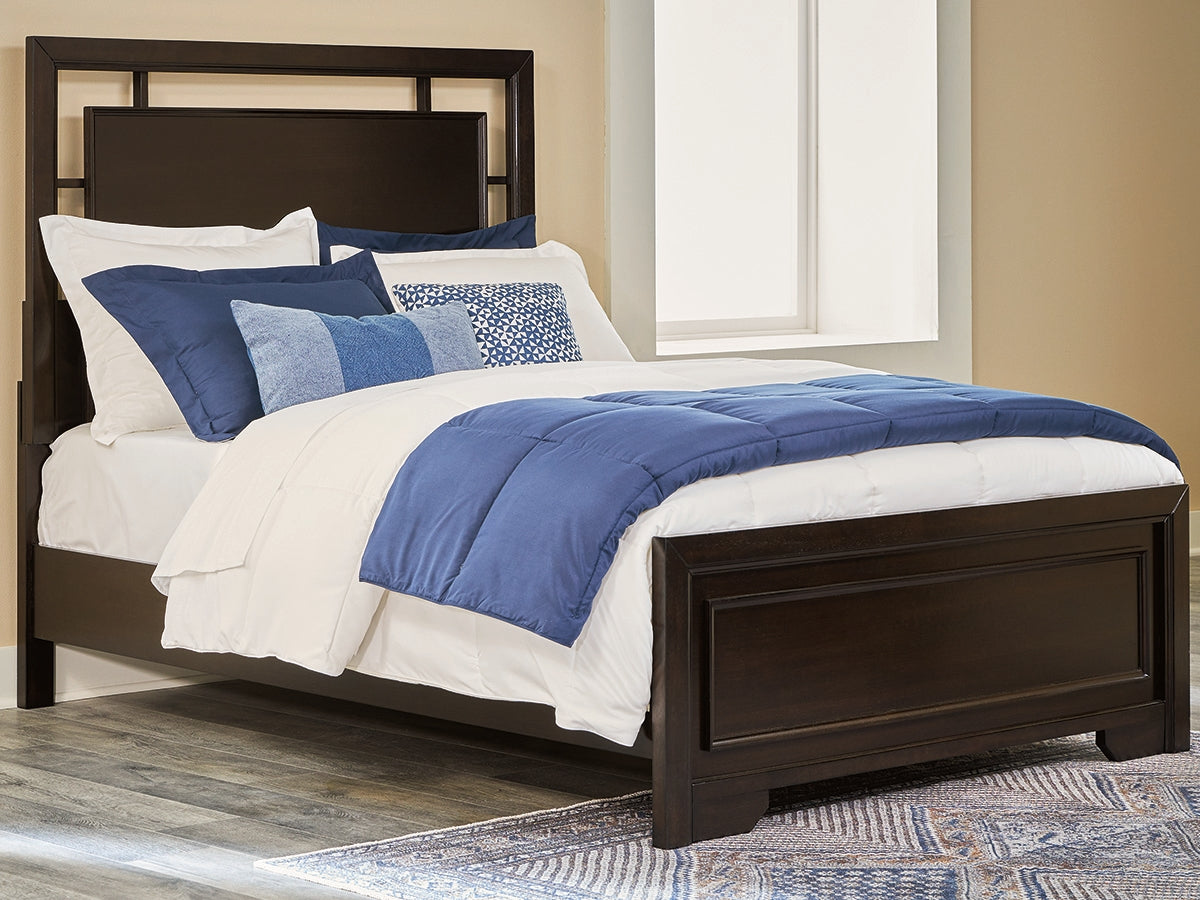 Elite Furniture Outlet - Ashley Furniture - Covetown Bedroom - Full Panel Bed / Dark Brown - B441B4