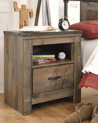 Elite Furniture Outlet - Ashley Furniture - Trinell Bedroom - Full Bookcase Bed with Storage / Brown - B446B91