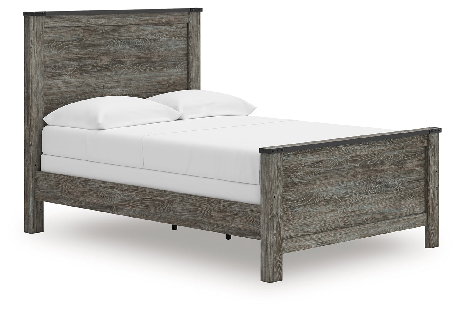 Elite Furniture Outlet - Ashley Furniture - Frandern Bedroom - Full Panel Bed / Black/Gray - B4480B19