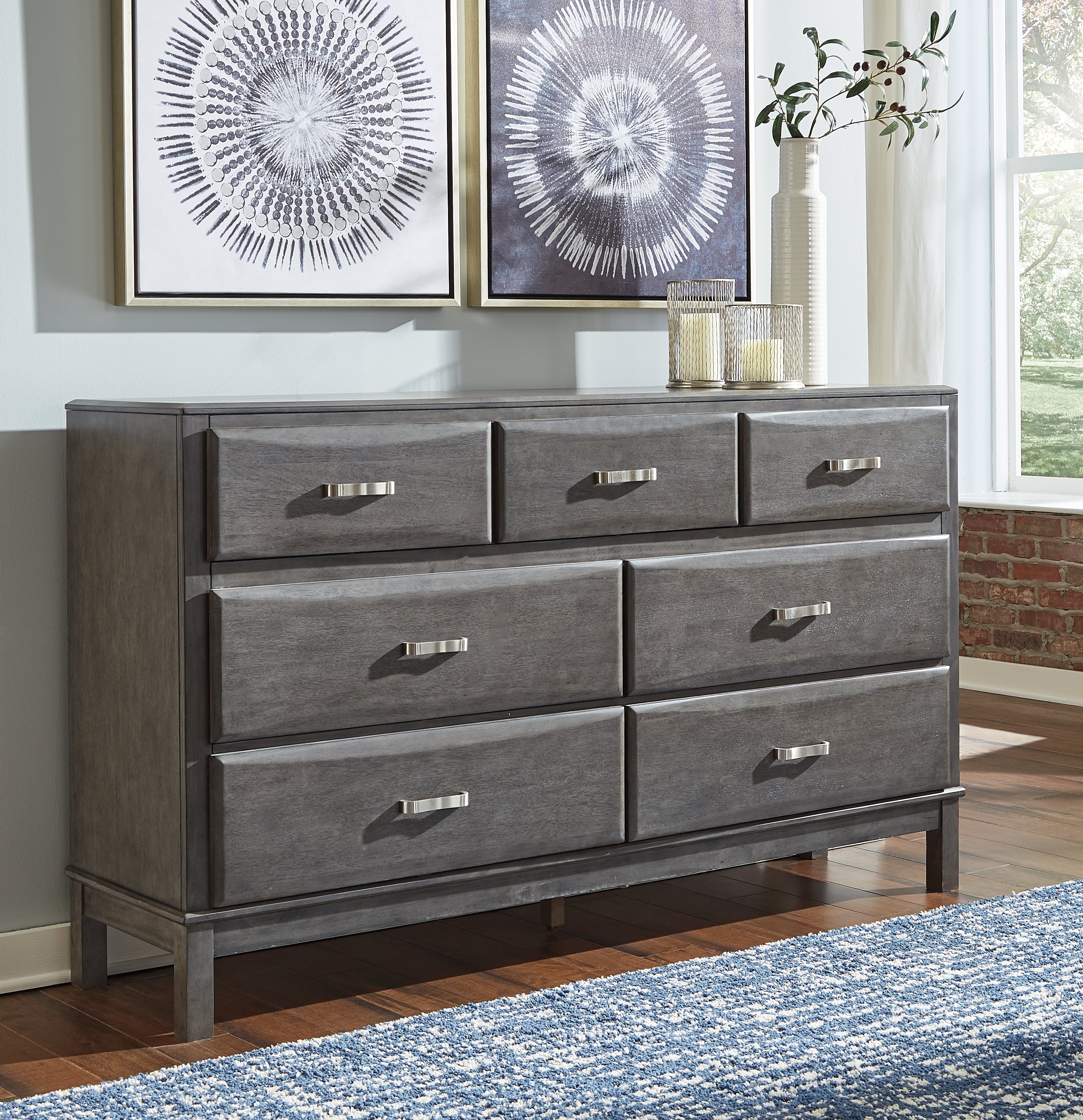 Elite Furniture Outlet - Ashley Furniture - Caitbrook Bedroom - Dresser / Gray - B476-31