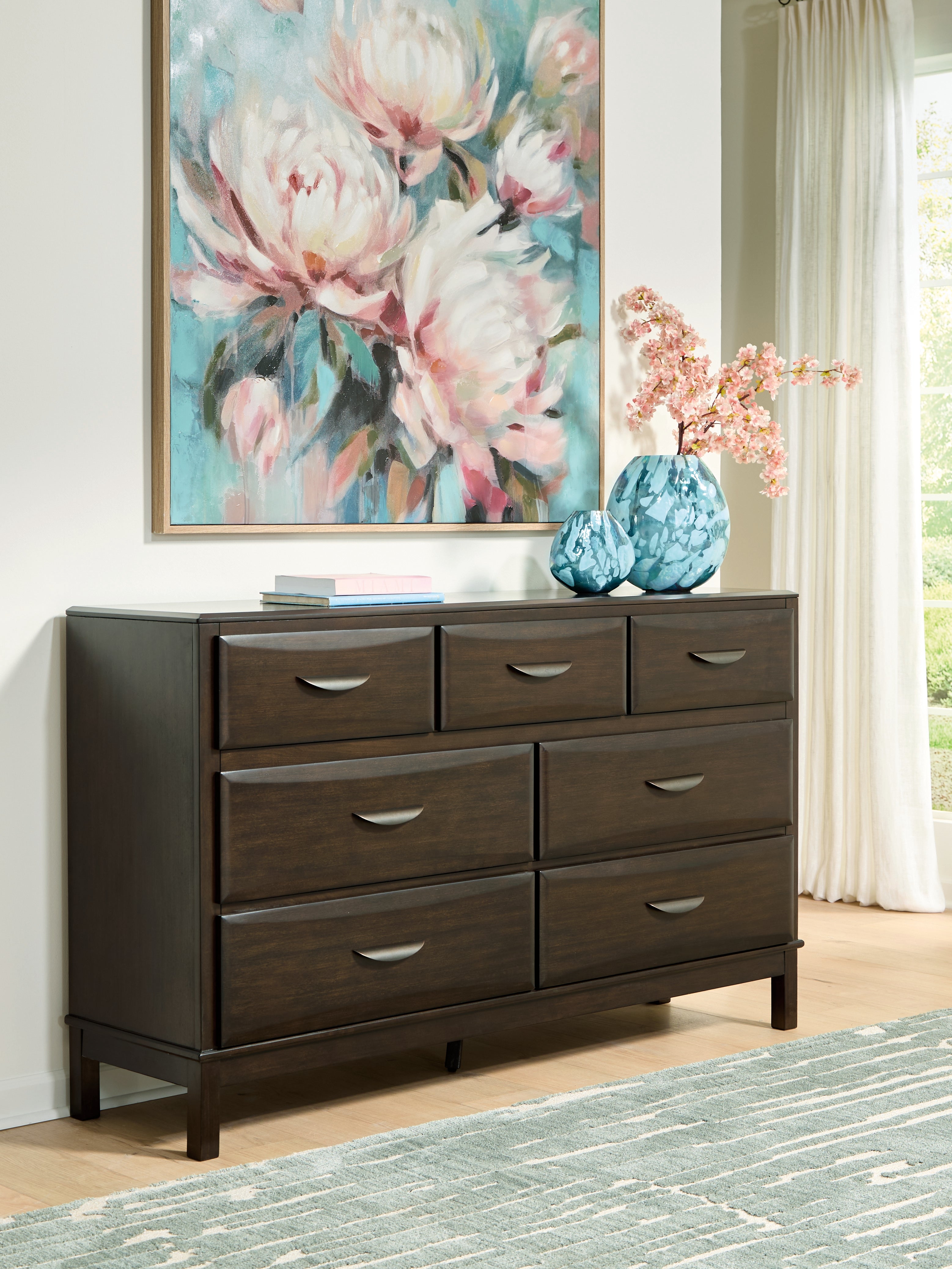Elite Furniture Outlet - Ashley Furniture - Vanmore Bedroom - Dresser / Dark Brown - B479-31