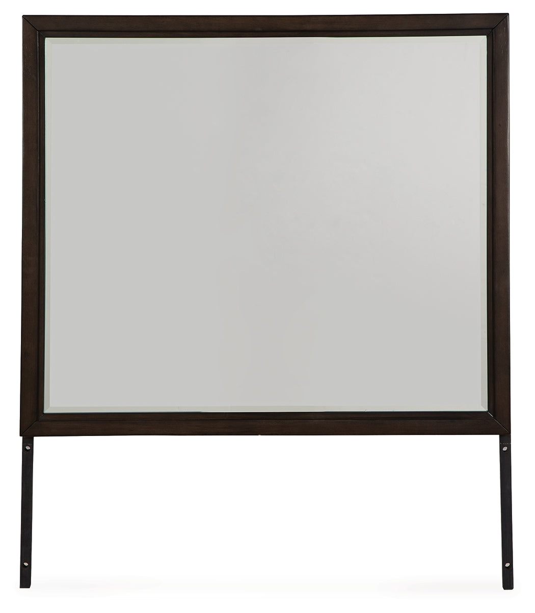 Elite Furniture Outlet - Ashley Furniture - Neymorton Bedroom - Bedroom Mirror / Dark Grayish Brown - B618-36