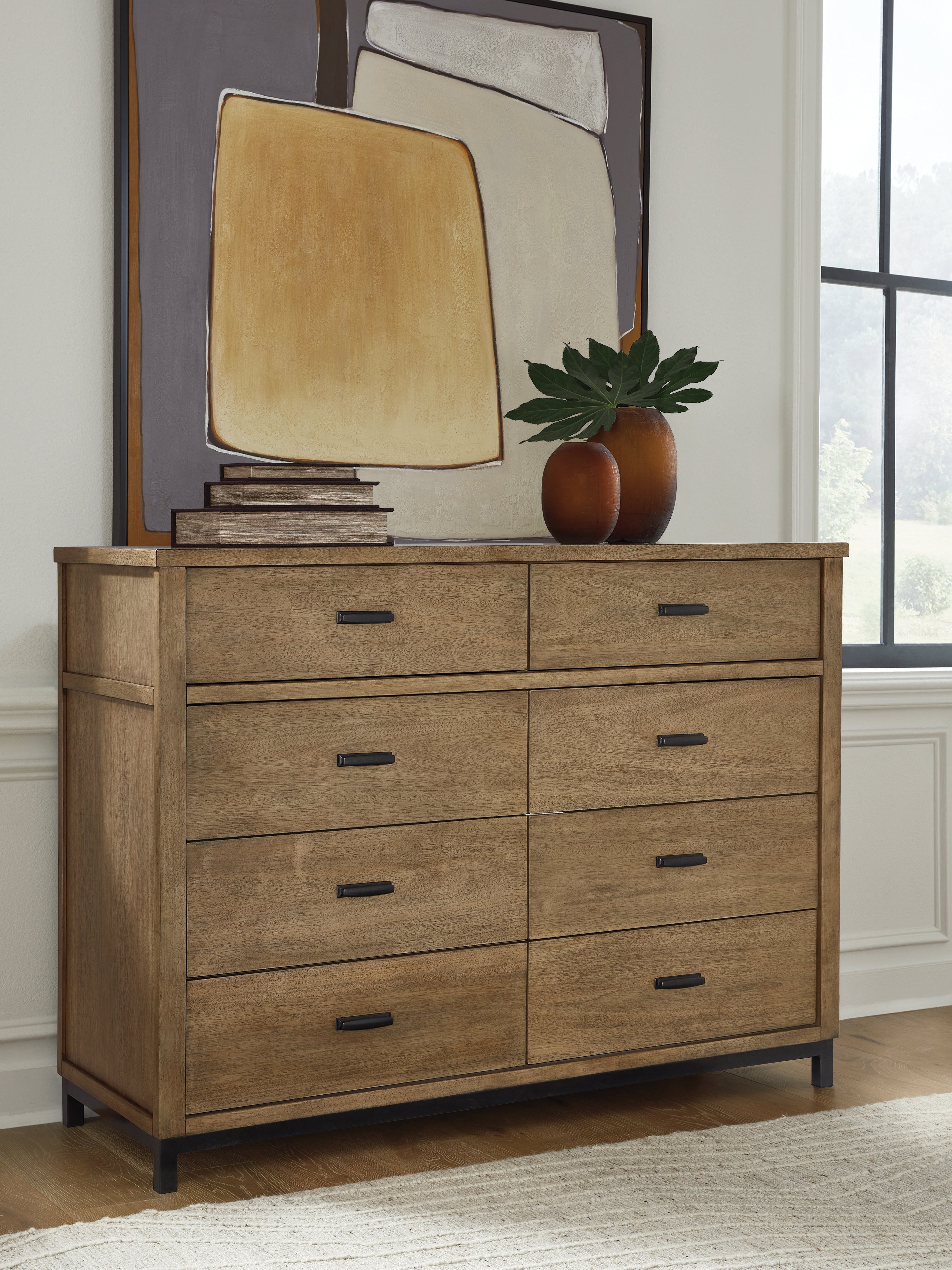 Elite Furniture Outlet - Ashley Furniture - Tomtyn Bedroom - California King Upholstered Bed / Light Brown - B622B5