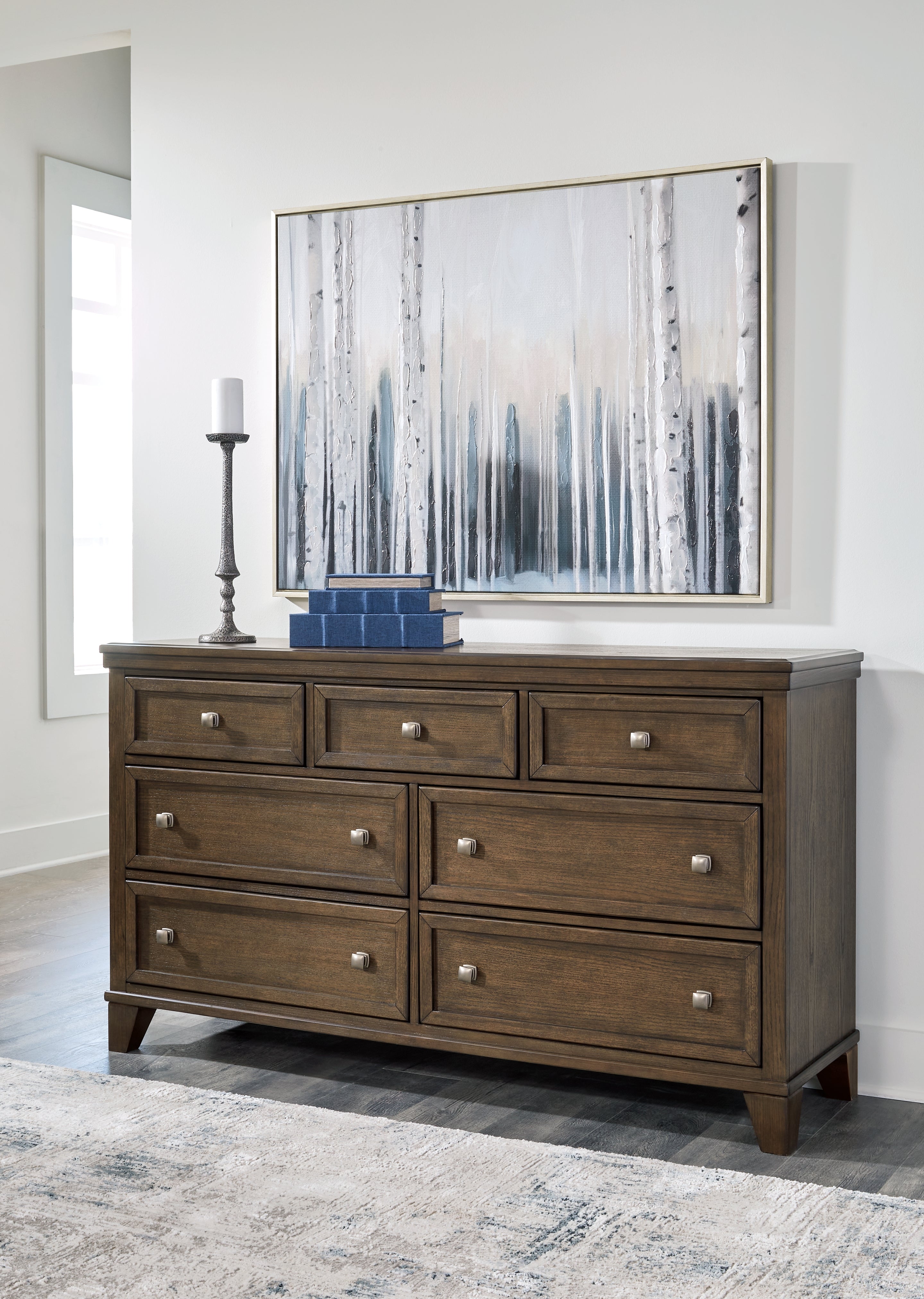 Elite Furniture Outlet - Ashley Furniture - Shawbeck Bedroom - Dresser / Medium Brown - B625-31