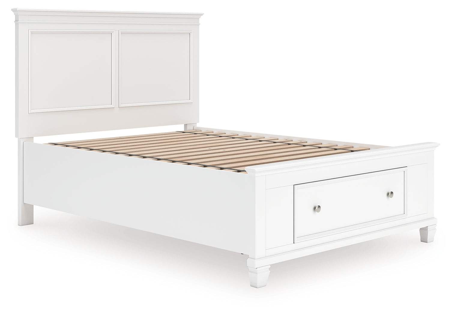 Elite Furniture Outlet - Ashley Furniture - Fortman Bedroom - Full Panel Storage Bed / White - B680B25