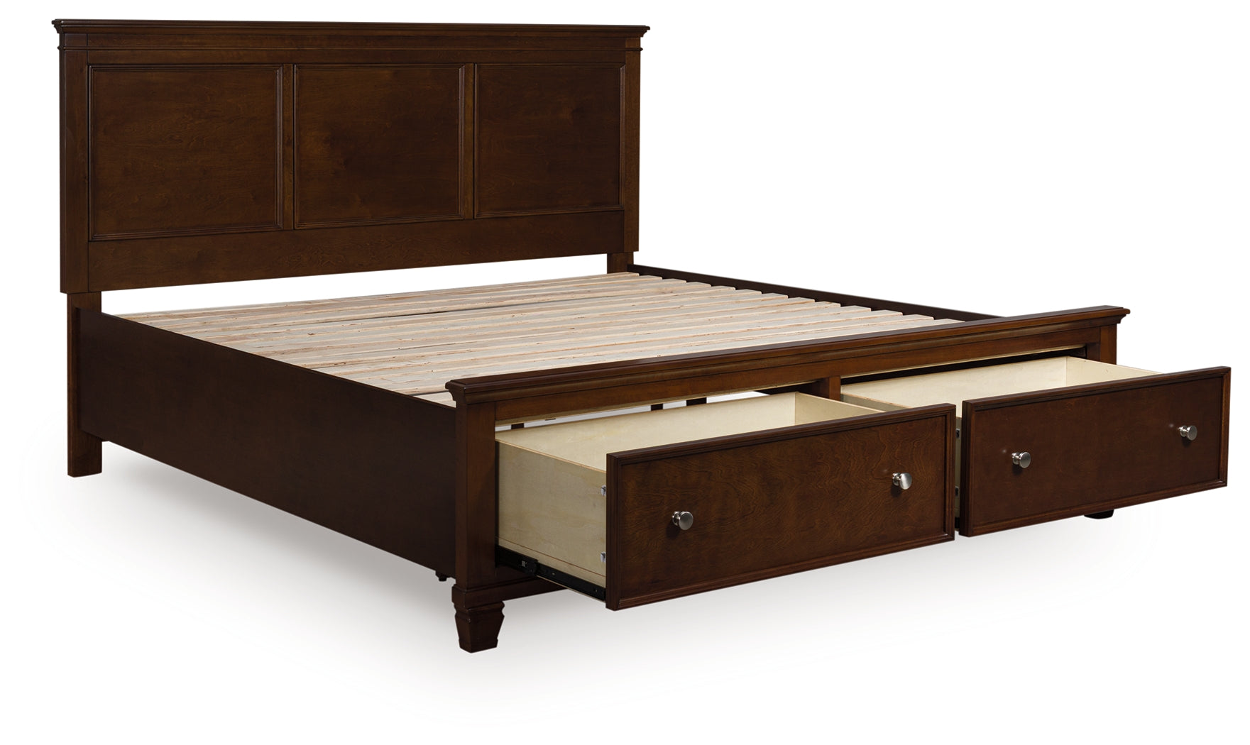Elite Furniture Outlet - Ashley Furniture - Danabrin Bedroom - California King Panel Storage Bed / Brown - B685B19