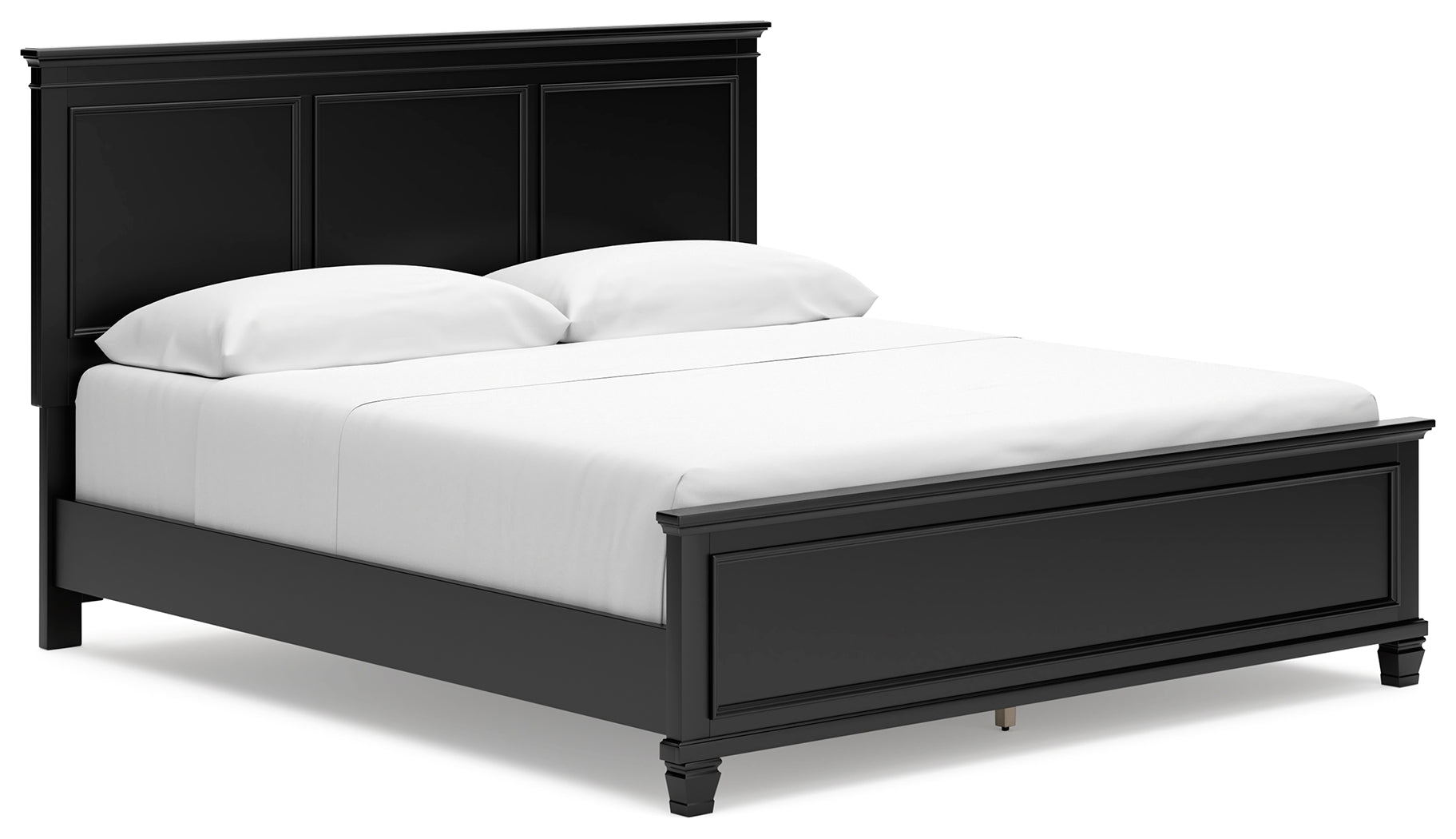 Elite Furniture Outlet - Ashley Furniture - Lanolee Bedroom - California King Panel Bed / Black - B687B9