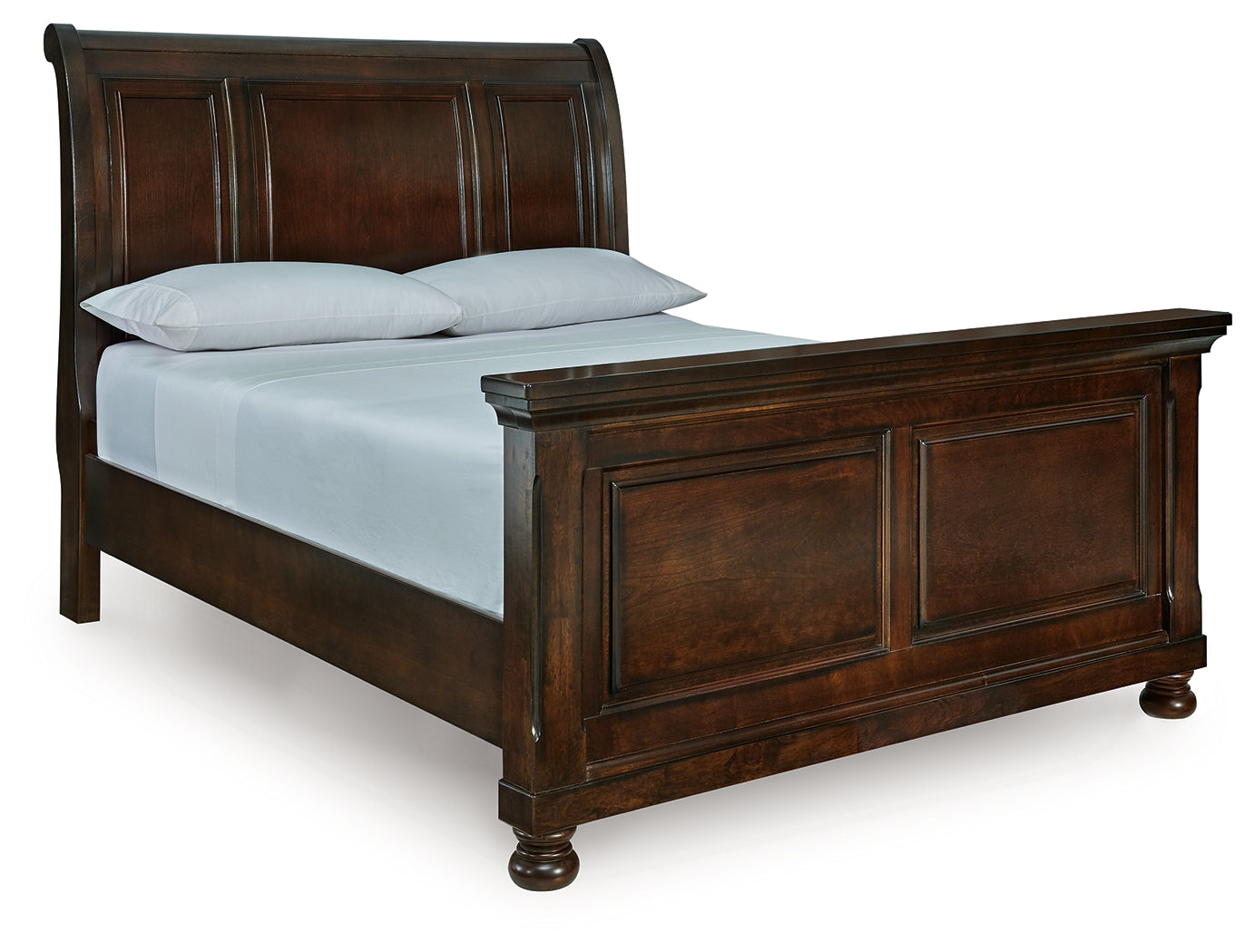 Elite Furniture Outlet - Ashley Furniture - Porter Bedroom - Queen Sleigh Bed / Rustic Brown - B697B48