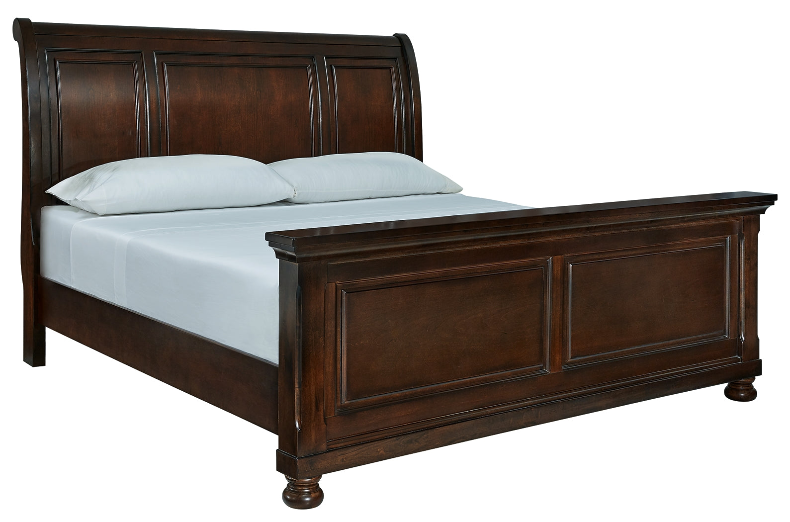 Elite Furniture Outlet - Ashley Furniture - Porter Bedroom - King Sleigh Bed / Rustic Brown - B697B49