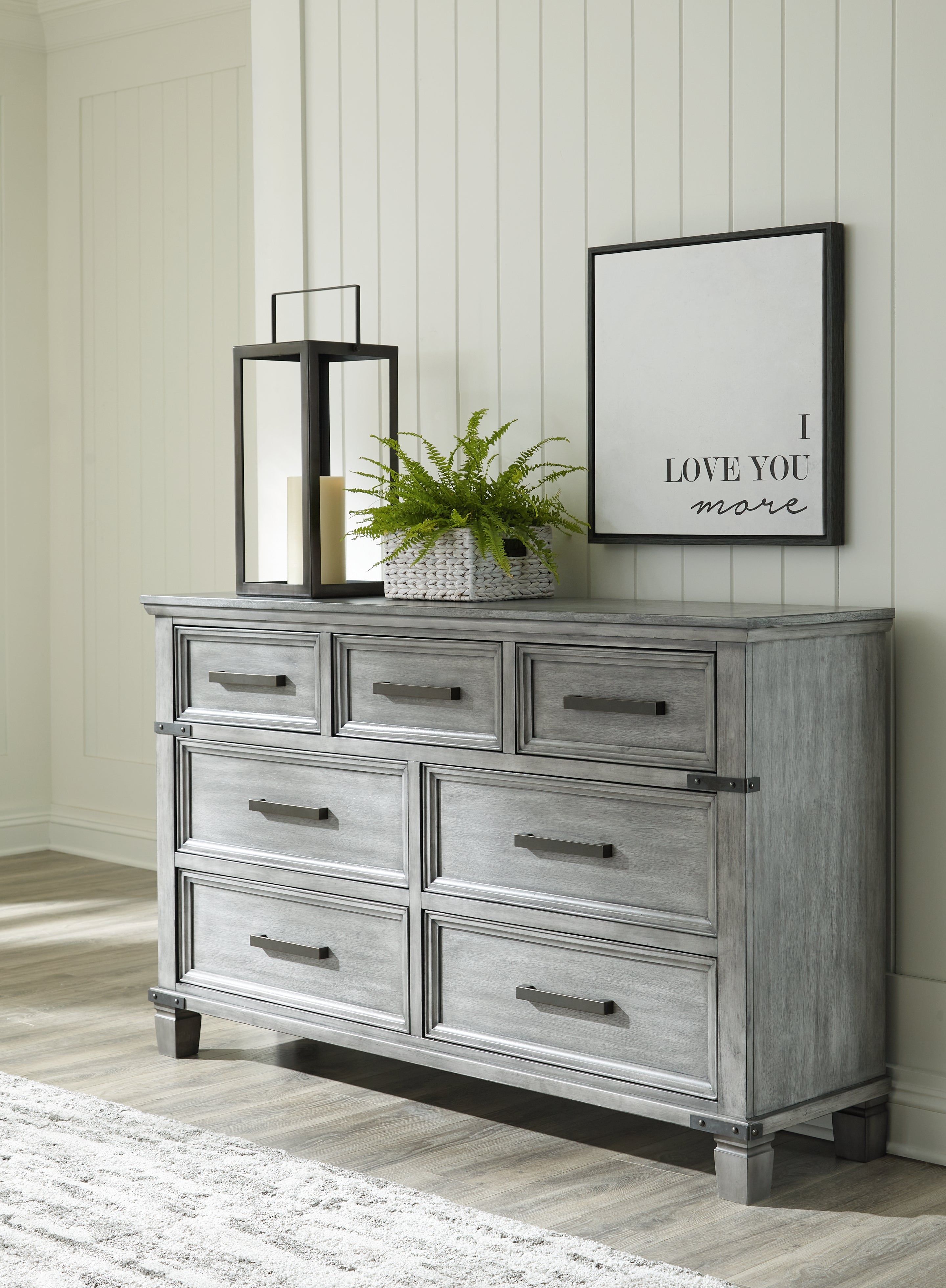 Elite Furniture Outlet - Ashley Furniture - Russelyn Bedroom - Two Drawer Night Stand / Gray - B772-92