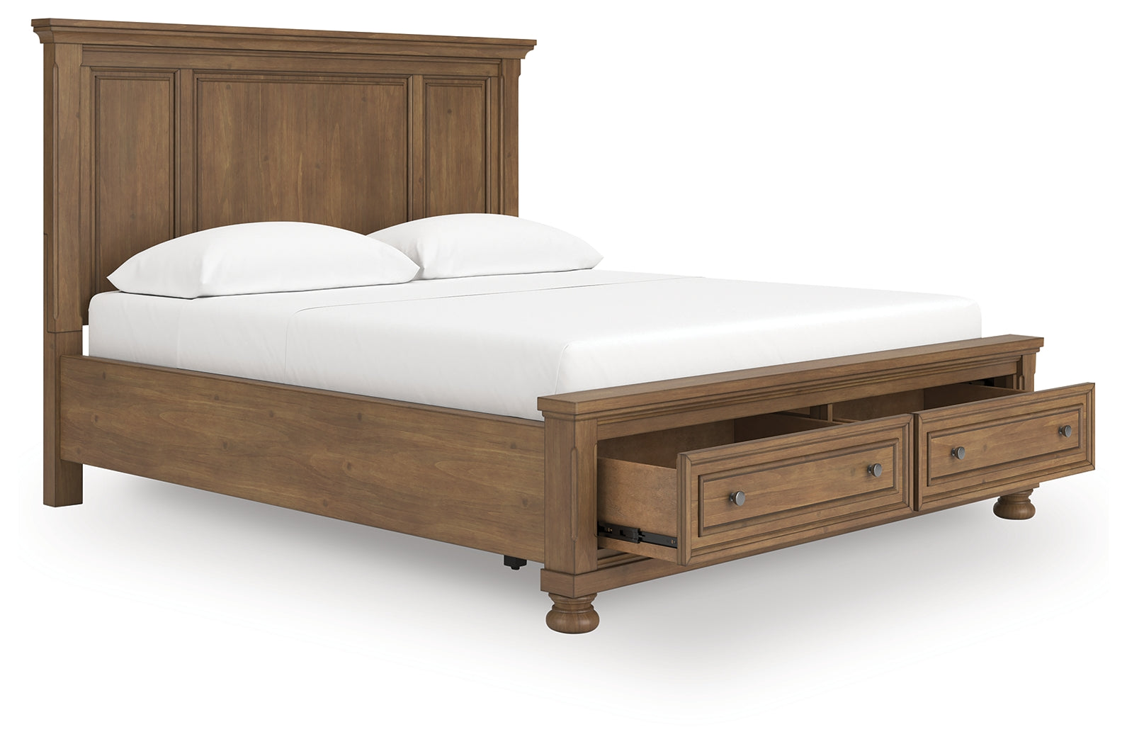 Elite Furniture Outlet - Ashley Furniture - Feddinger Bedroom - California King Panel Storage Bed / Medium Brown - PCB779B13