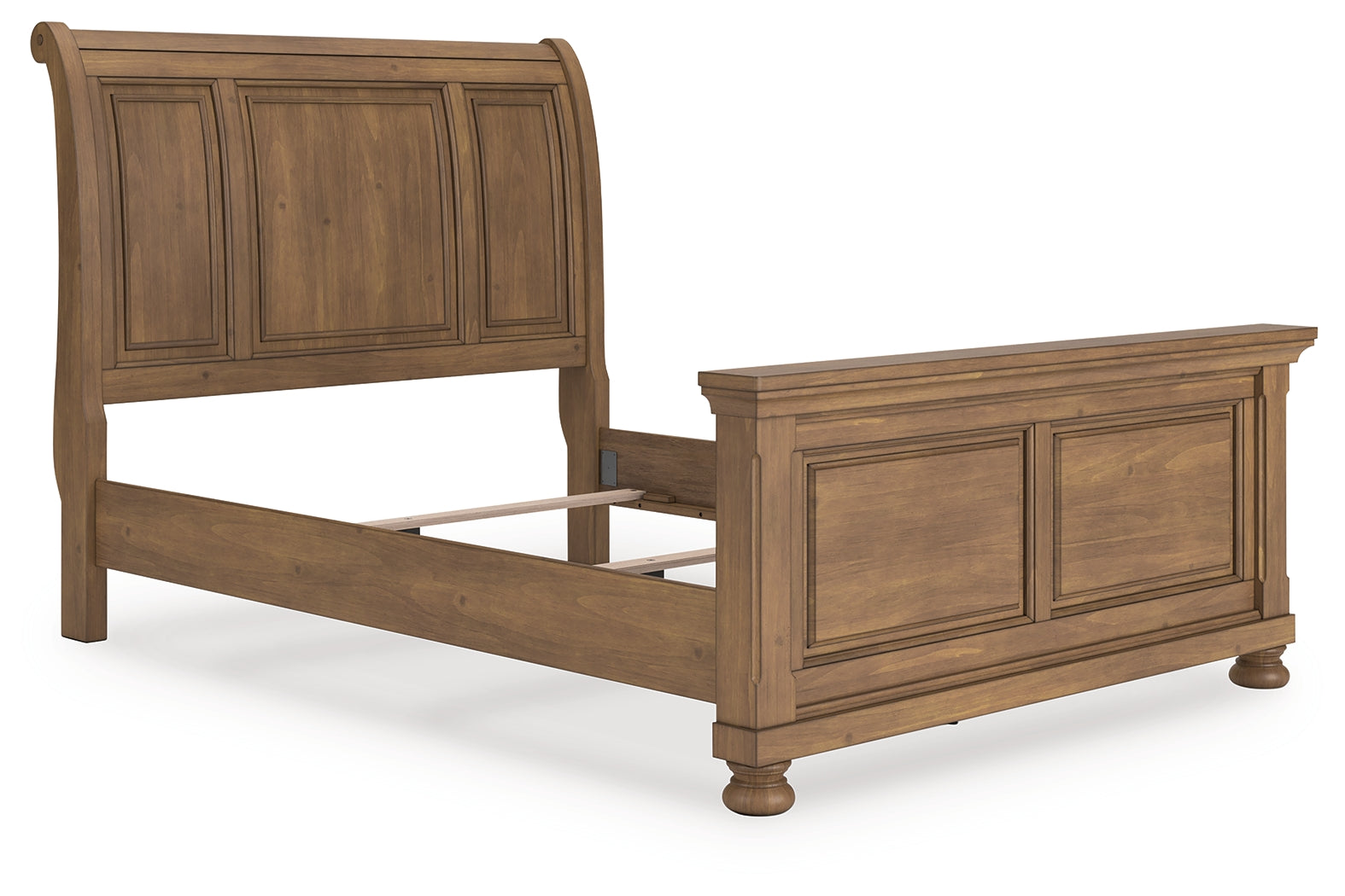 Elite Furniture Outlet - Ashley Furniture - Feddinger Bedroom - Queen Sleigh Bed / Medium Brown - PCB779B14