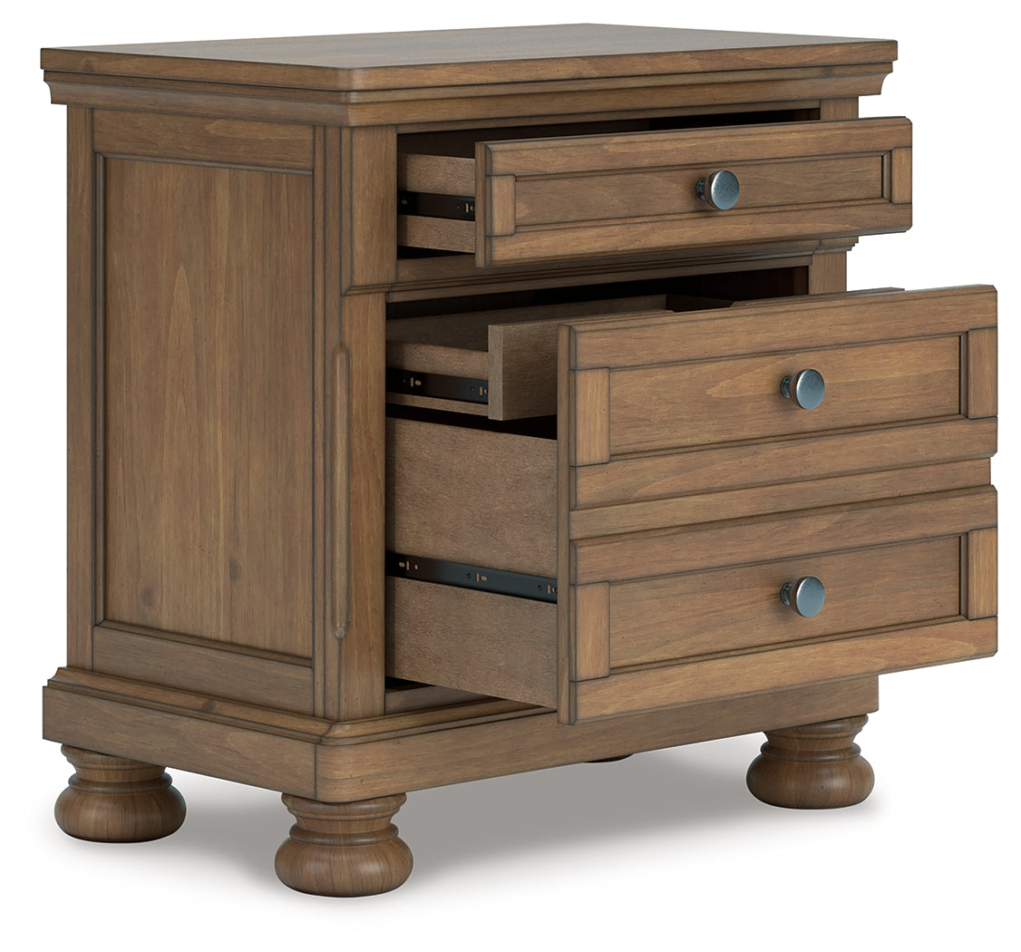 Elite Furniture Outlet - Ashley Furniture - Feddinger Bedroom - Two Drawer Night Stand / Medium Brown - PCB779-92