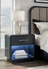 Elite Furniture Outlet - Ashley Furniture - Rowanbeck Bedroom - Five Drawer Chest / Black - B821-46