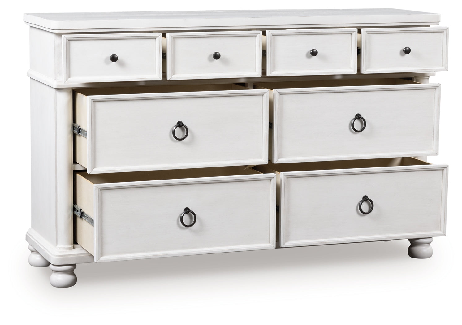 Elite Furniture Outlet - Ashley Furniture - Rowlenstown Bedroom - Dresser and Mirror / Brown - PCB824B1