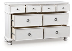 Elite Furniture Outlet - Ashley Furniture - Rowlenstown Bedroom - Dresser and Mirror / Brown - PCB824B1