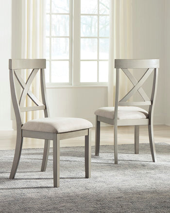 Elite Furniture Outlet - Ashley Furniture - Parellen Dining Room - Dining Chair (Set of 2) / Gray - D291-01X2