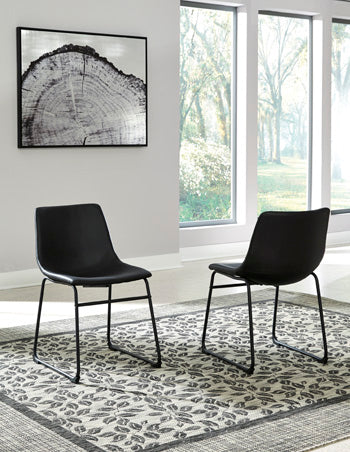 Elite Furniture Outlet - Ashley Furniture - Centiar Dining Room - Dining Chair (Set of 2) / Black - D372-06X2