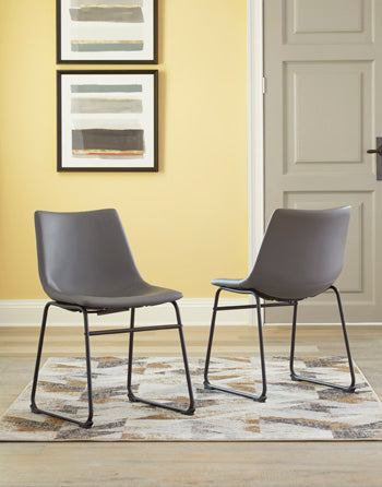 Elite Furniture Outlet - Ashley Furniture - Centiar Dining Room - Dining Chair (Set of 2) / Gray - D372-08X2