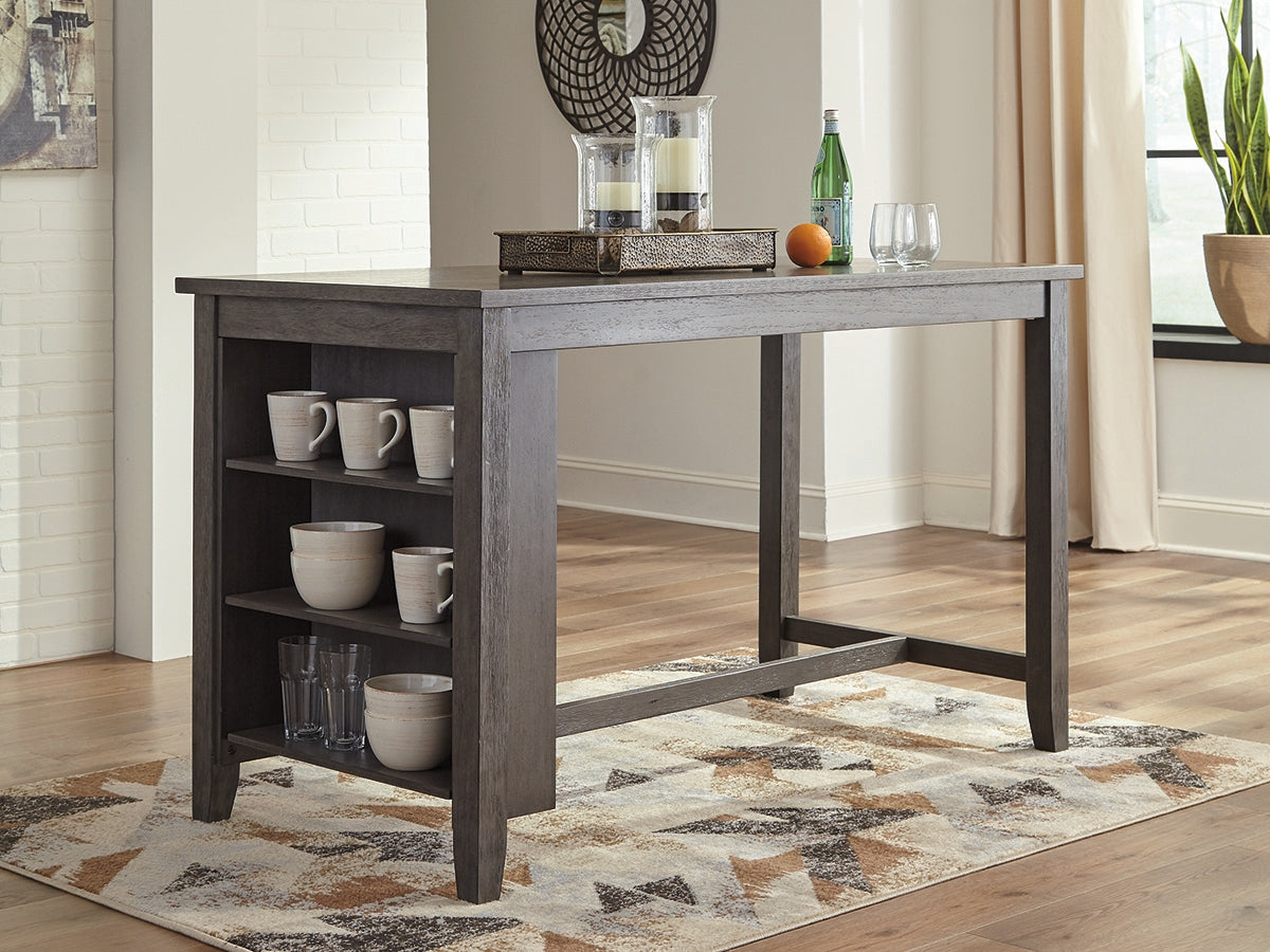 Elite Furniture Outlet - Ashley Furniture - Caitbrook Dining Room - RECT DRM Counter TBL Set(7/CN) / Gray - D388-423