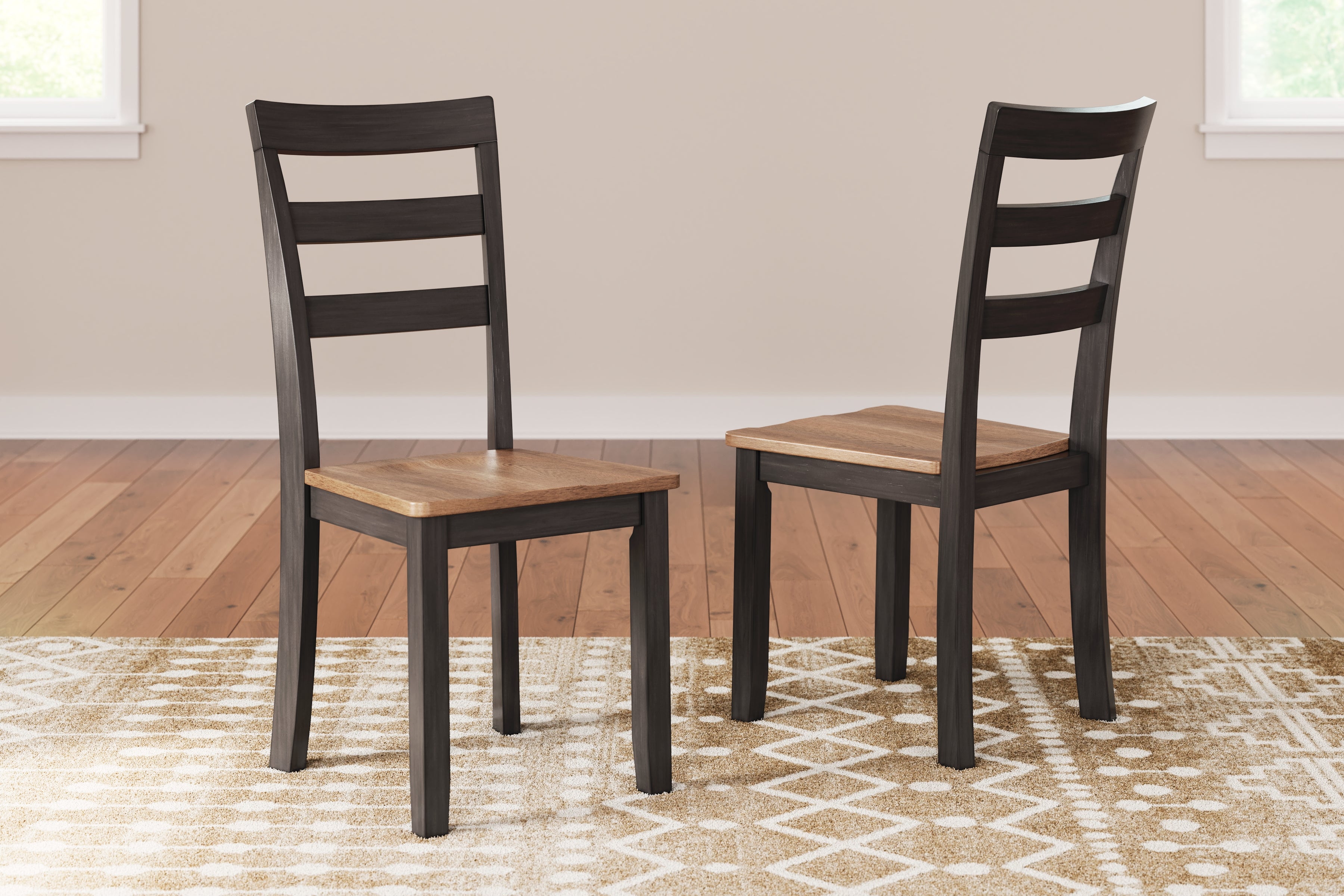 Elite Furniture Outlet - Ashley Furniture - Gesthaven Dining Room - Dining Chair (Set of 2) / Natural/Brown - D396-01X2
