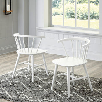 Elite Furniture Outlet - Ashley Furniture - Grannen Dining Room - Dining Chair (Set of 2) / White - D407-01X2