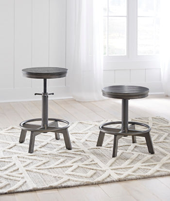 Elite Furniture Outlet - Ashley Furniture - Torjin Dining Room - Counter Height Stool (Set of 2) / Gray - D440-324X2