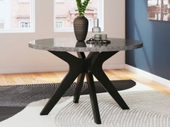 Elite Furniture Outlet - Ashley Furniture - Glinari Dining Room - Dining Chair  (Set of 2) / Taupe/Black - D476-01X2