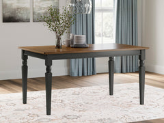 Elite Furniture Outlet - Ashley Furniture - Owingsville Dining Room - Dining Chair (Set of 2) / Black/Brown - D580-02X2