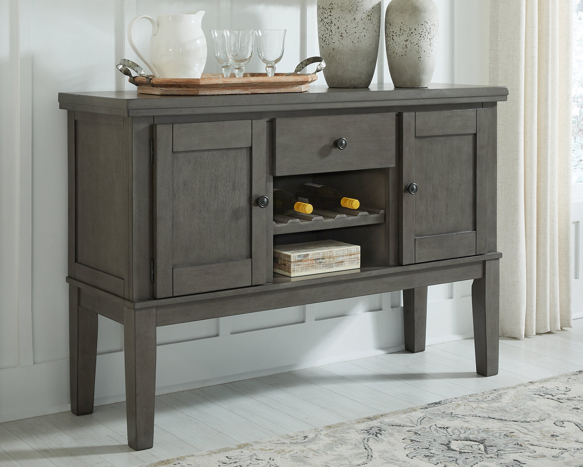 Elite Furniture Outlet - Ashley Furniture - Hallanden Dining Room - Dining Chair (Set of 2) / Two-tone Gray - D589-01X2