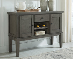 Elite Furniture Outlet - Ashley Furniture - Hallanden Dining Room - Dining Chair (Set of 2) / Two-tone Gray - D589-01X2