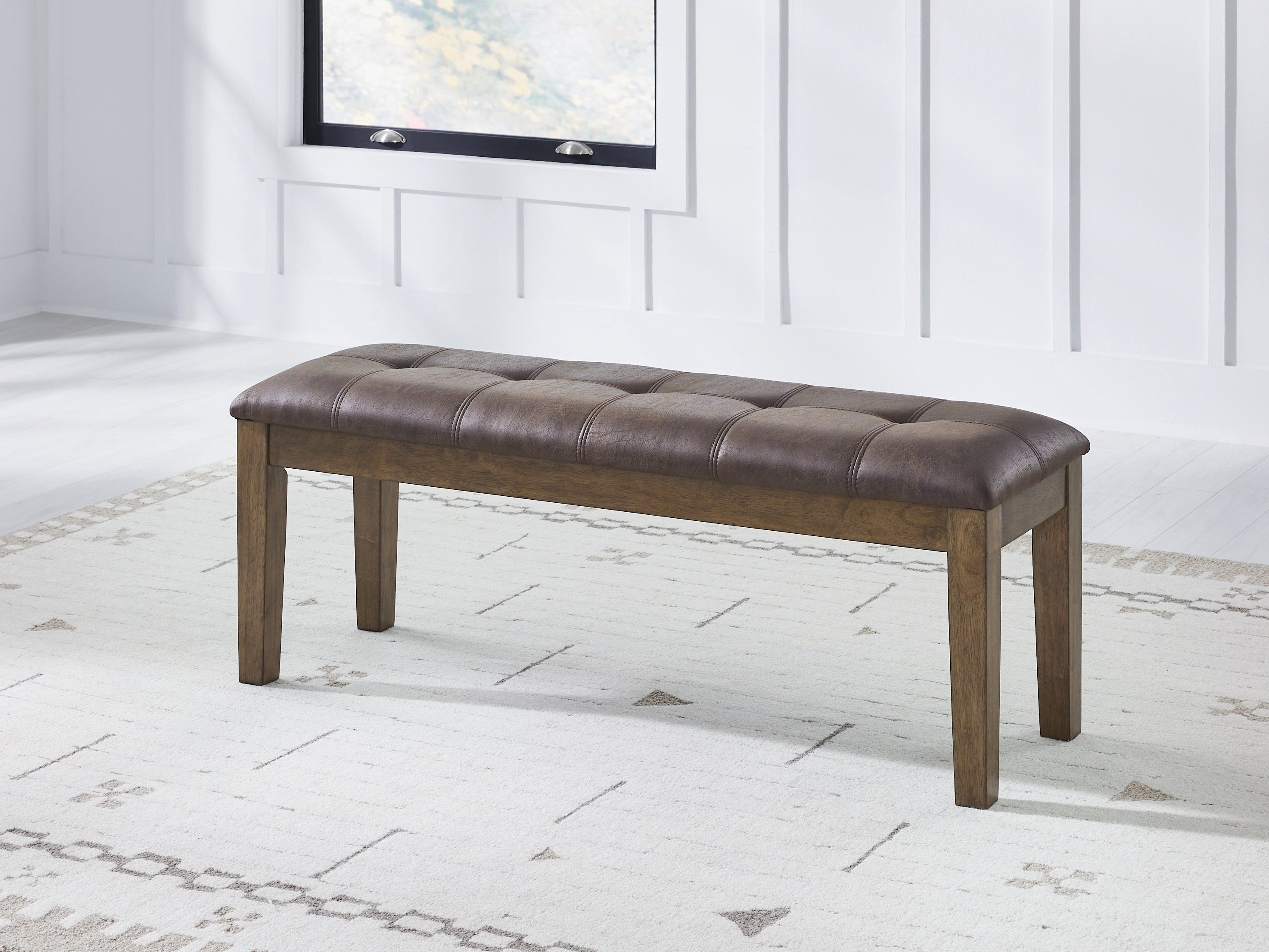 Elite Furniture Outlet - Ashley Furniture - Urbinforte Dining Room - Large UPH Dining Room Bench / Light Brown - PCD592-00