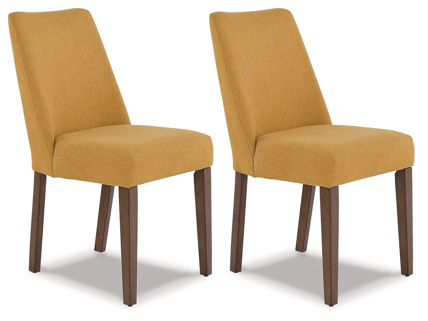 Elite Furniture Outlet - Ashley Furniture - Lyncott Dining Room - Dining Chair (Set of 2) / Mustard/Brown - D615-04X2