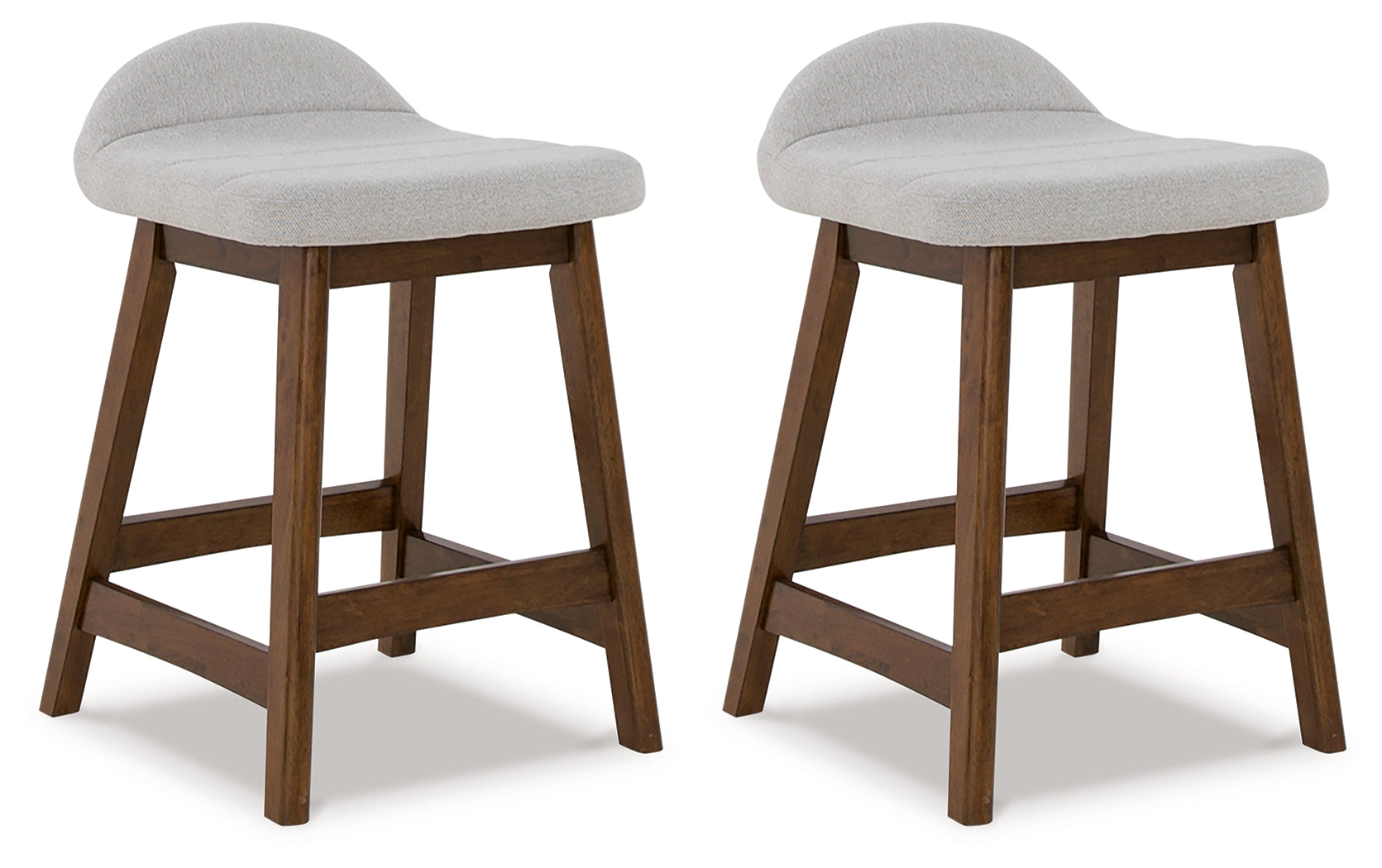 Elite Furniture Outlet - Ashley Furniture - Lyncott Dining Room - Counter Height Bar Stool (Set of 2) / Light Gray/Brown - D615-124X2