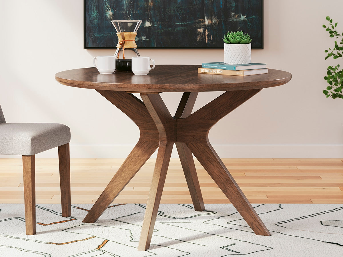 Elite Furniture Outlet - Ashley Furniture - Lyncott Dining Room - Round Dining Room Table / Brown - D615-15