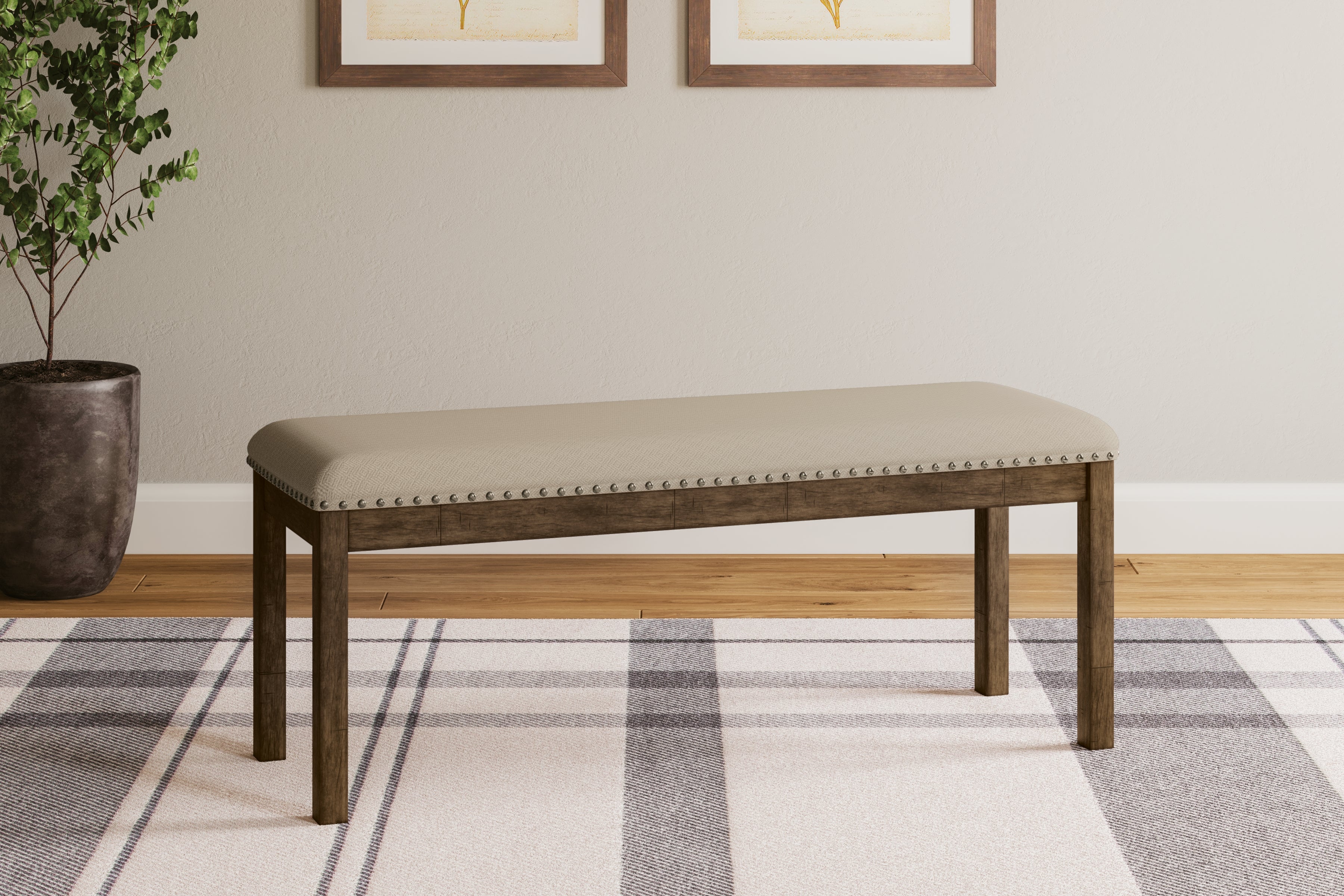 Elite Furniture Outlet - Ashley Furniture - Moriville Dining Room - Upholstered Bench / Beige - D631-00