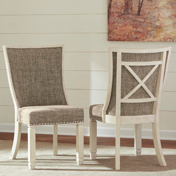 Elite Furniture Outlet - Ashley Furniture - Bolanburg Dining Room - Dining Chair (Set of 2) / Two-tone - D647-02X2