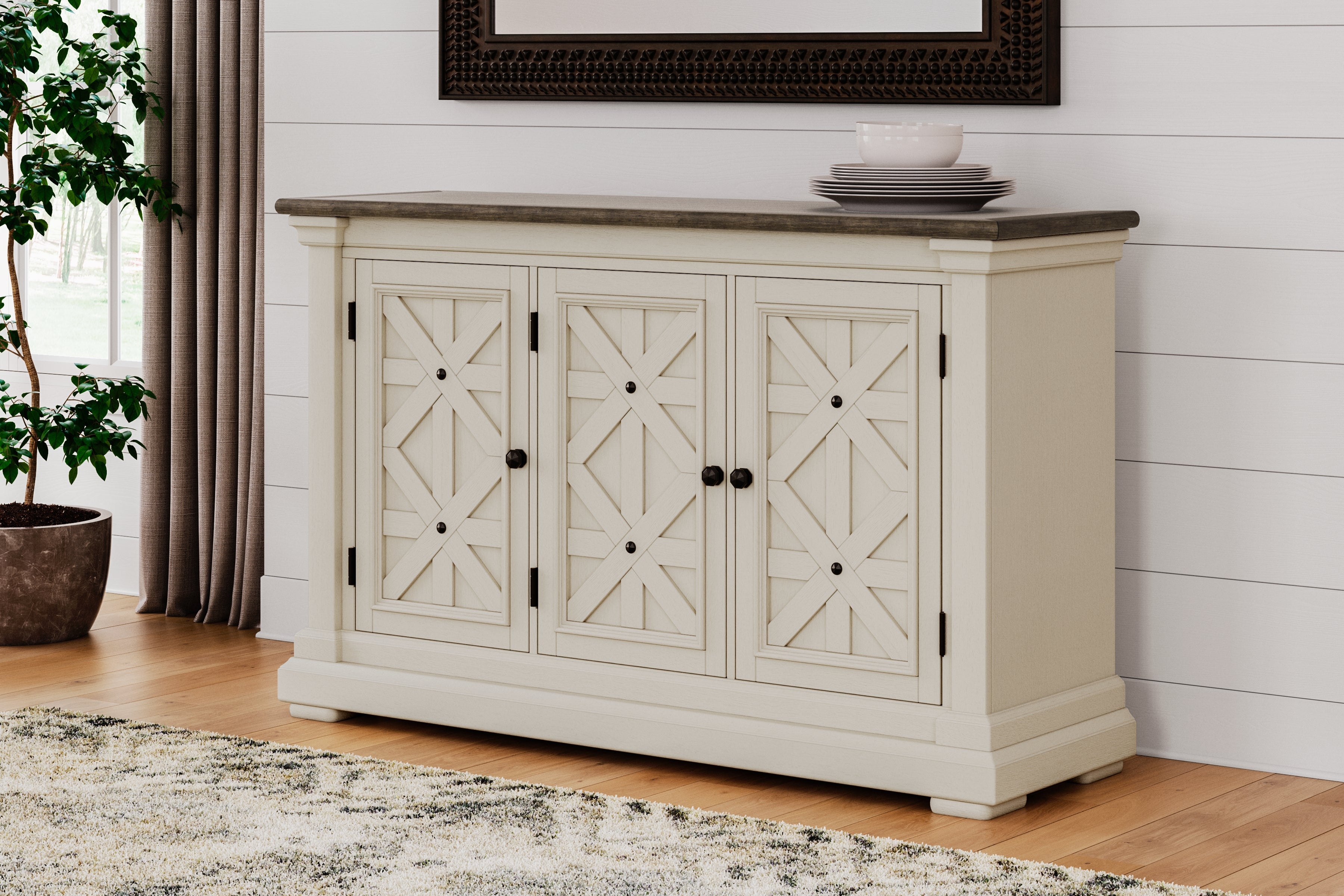 Elite Furniture Outlet - Ashley Furniture - Bolanburg Dining Room - Dining Room Server / Two-tone - D647-60