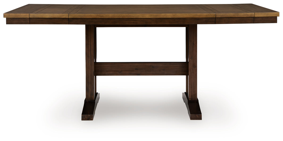 Elite Furniture Outlet - Ashley Furniture - Rylandeen Dining Room - RECT DRM Counter EXT Table - PCD651-32