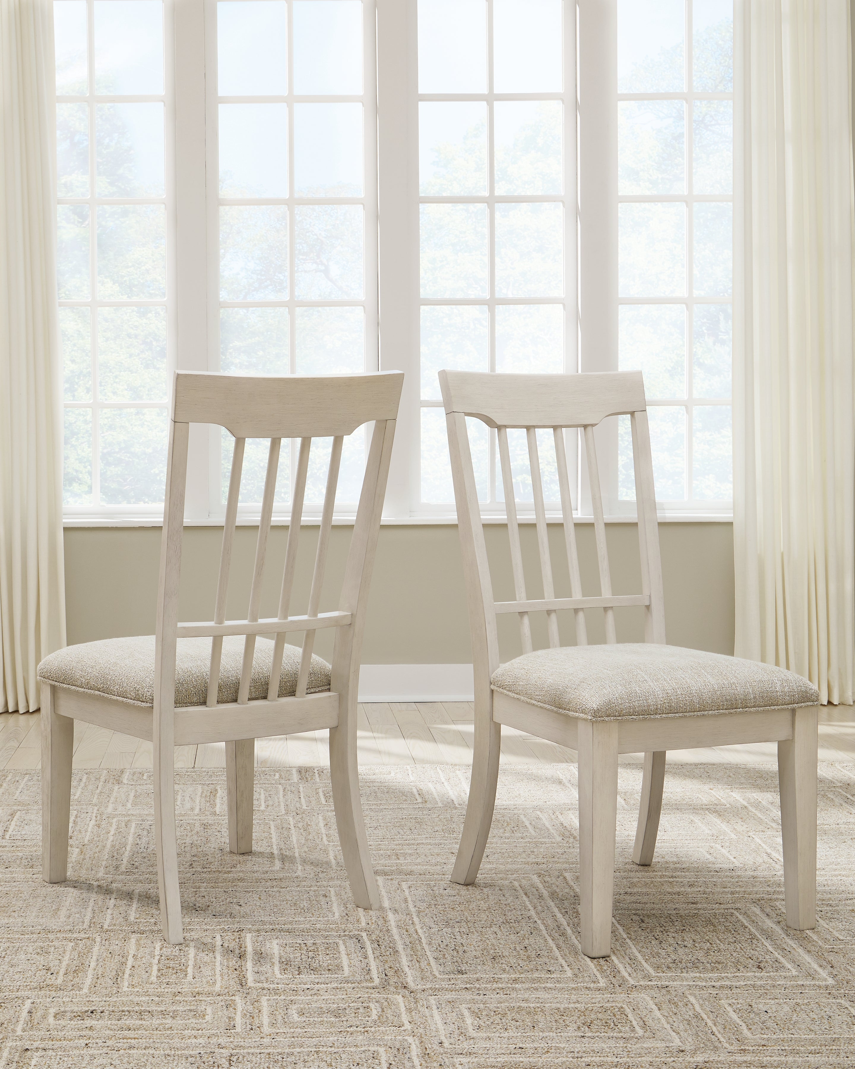Elite Furniture Outlet - Ashley Furniture - Shaybrock Dining Room - Dining Chair (Set of 2) / Multi - D683-02X2