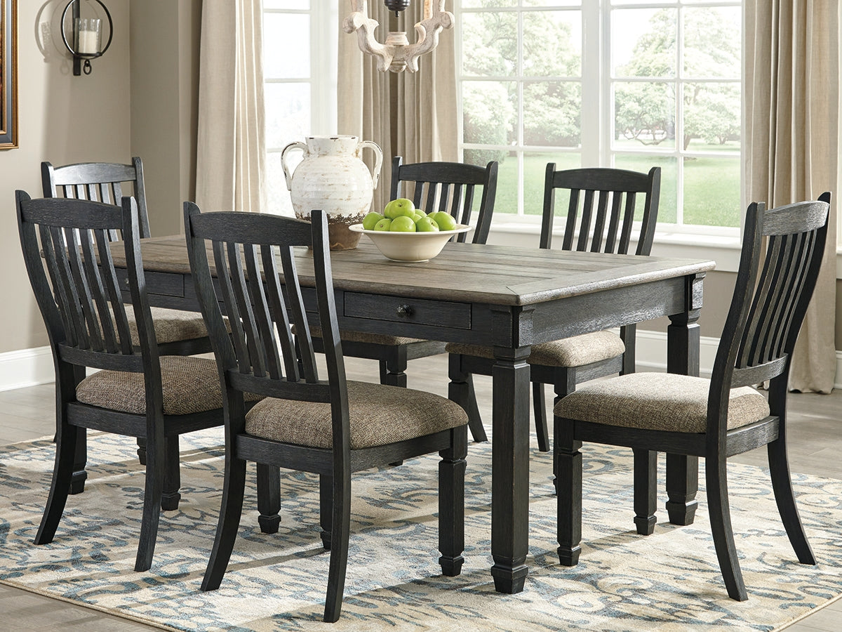 Elite Furniture Outlet - Ashley Furniture - Tyler Creek Dining Room - Rectangular Dining Room Table / Black/Gray / 72"W x 40"D x 31"H - D736-25