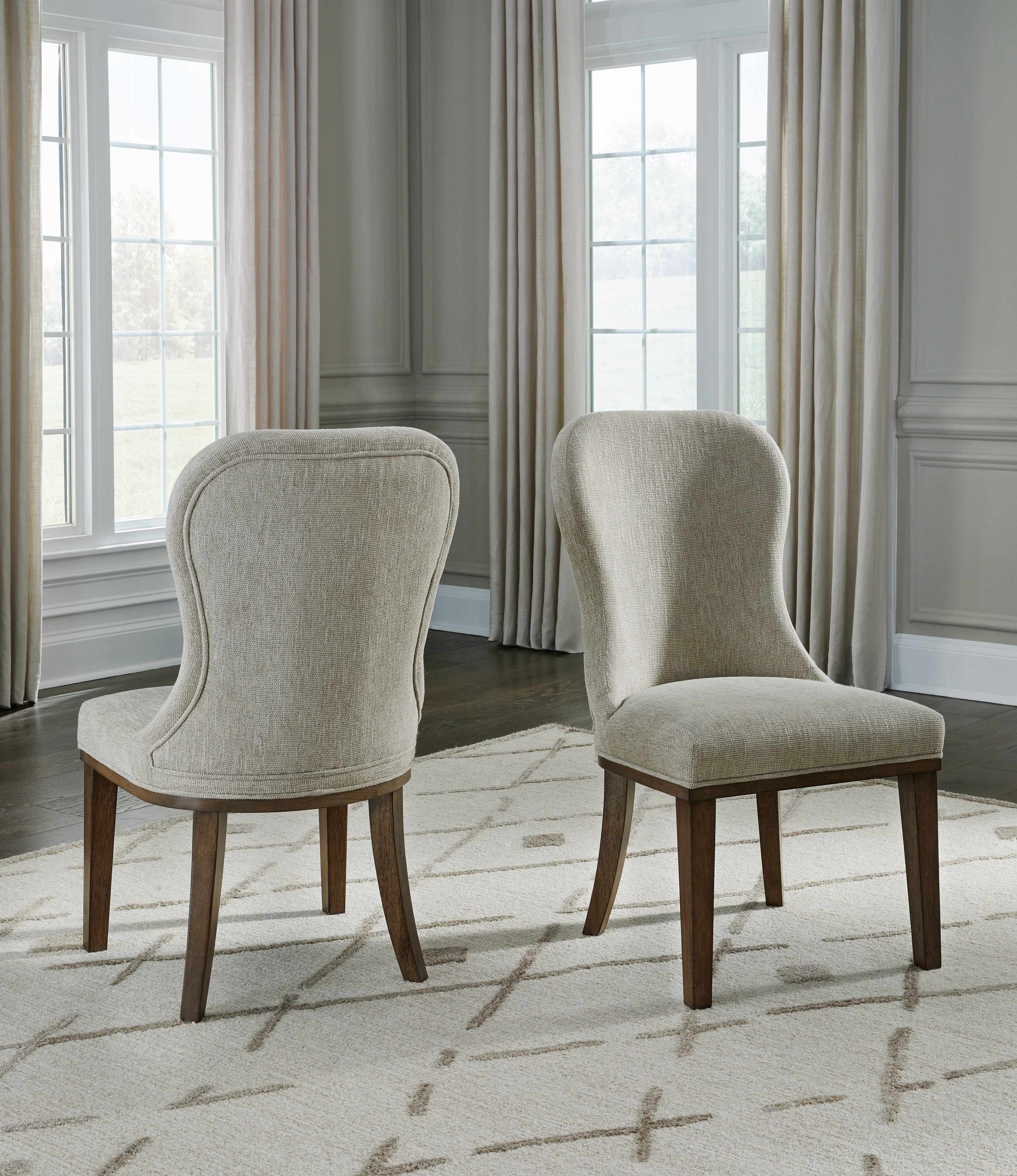 Elite Furniture Outlet - Ashley Furniture - Sturlayne Dining Room - Dining Chair (Set of 2) / Brown - D787-02X2