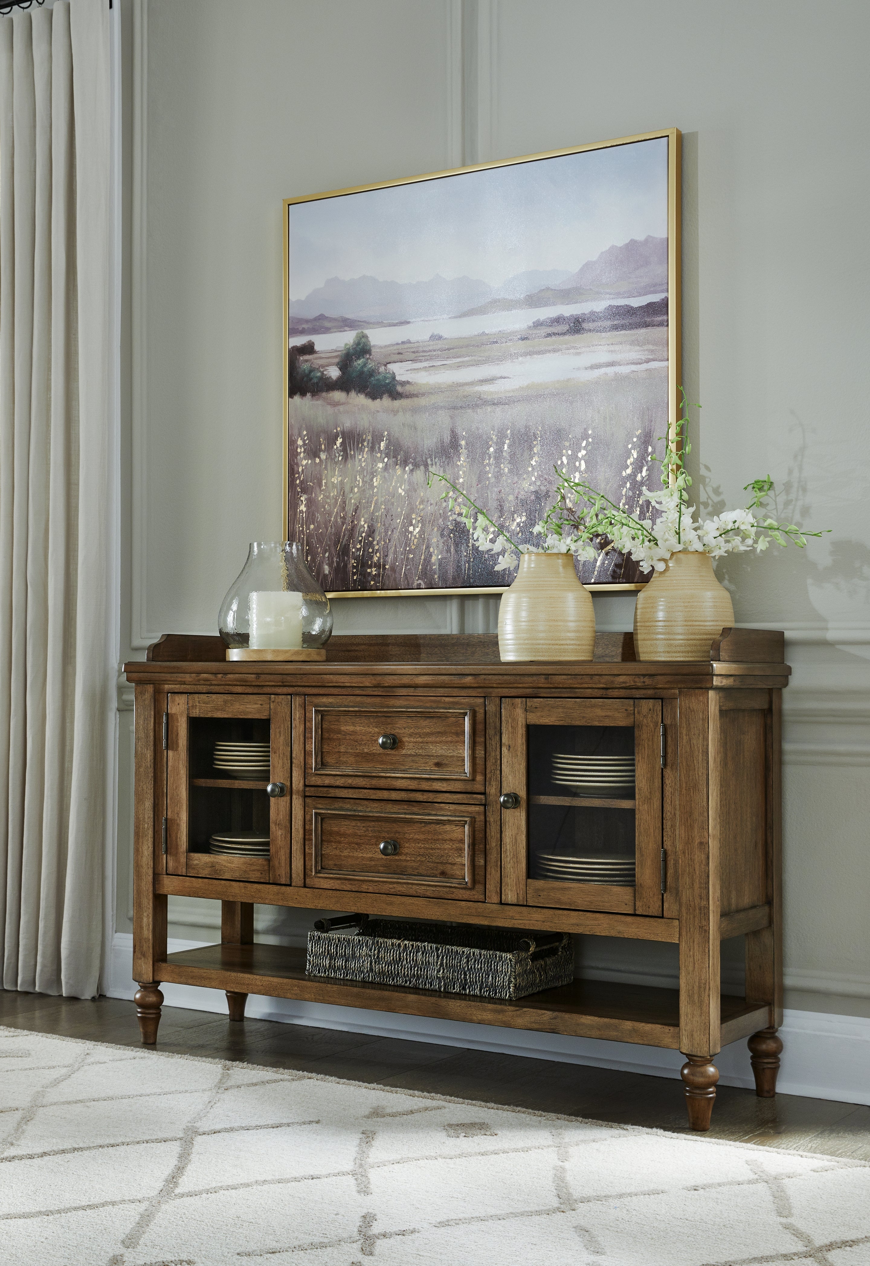 Elite Furniture Outlet - Ashley Furniture - Sturlayne Dining Room - Dining Room Server / Brown - D787-60