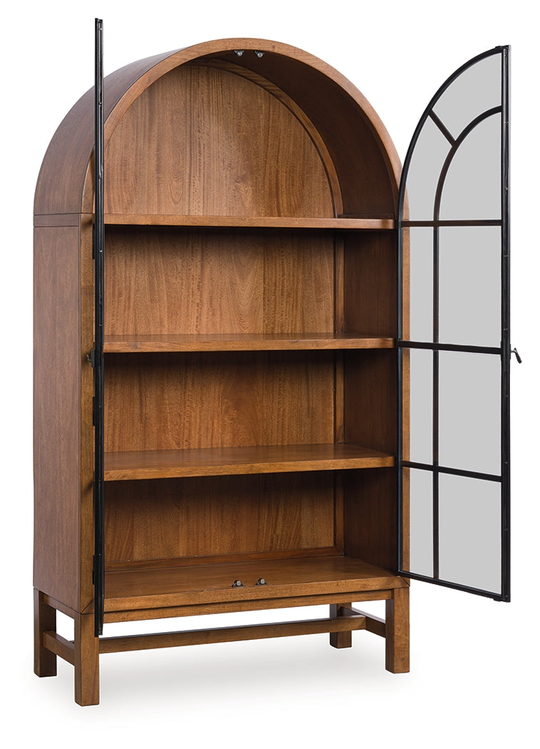 Elite Furniture Outlet - Ashley Furniture - Greddinton Display Cabinet - Display Cabinet / Brown/Black - PCD824-476