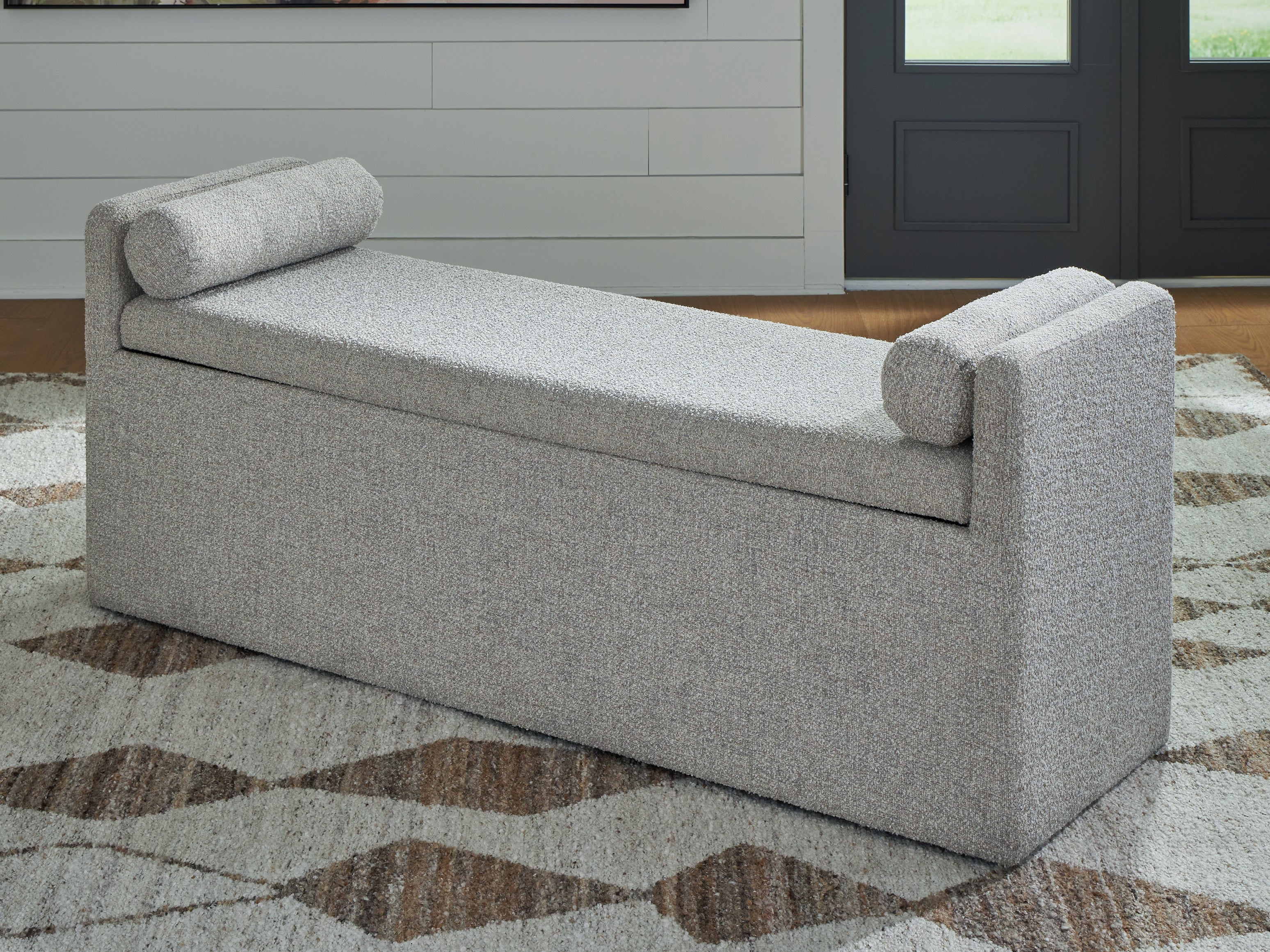 Elite Furniture Outlet - Ashley Furniture - Galliden Dining Room - Large UPH Dining Room Bench / Beige - D841-00