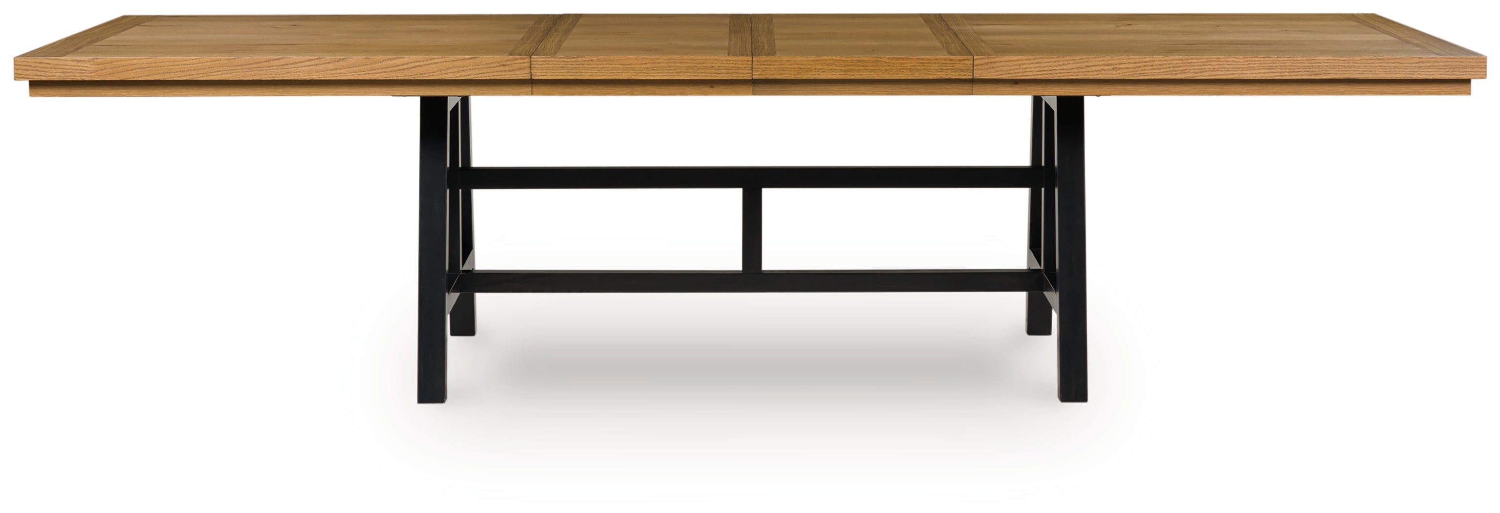 Elite Furniture Outlet - Ashley Furniture - Galliden Dining Room - RECT Dining Room EXT Table / Black/Brown - D841-55