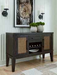 Elite Furniture Outlet - Ashley Furniture - Galliden Dining Room - RECT Dining Room EXT Table / Black/Brown - D841-55