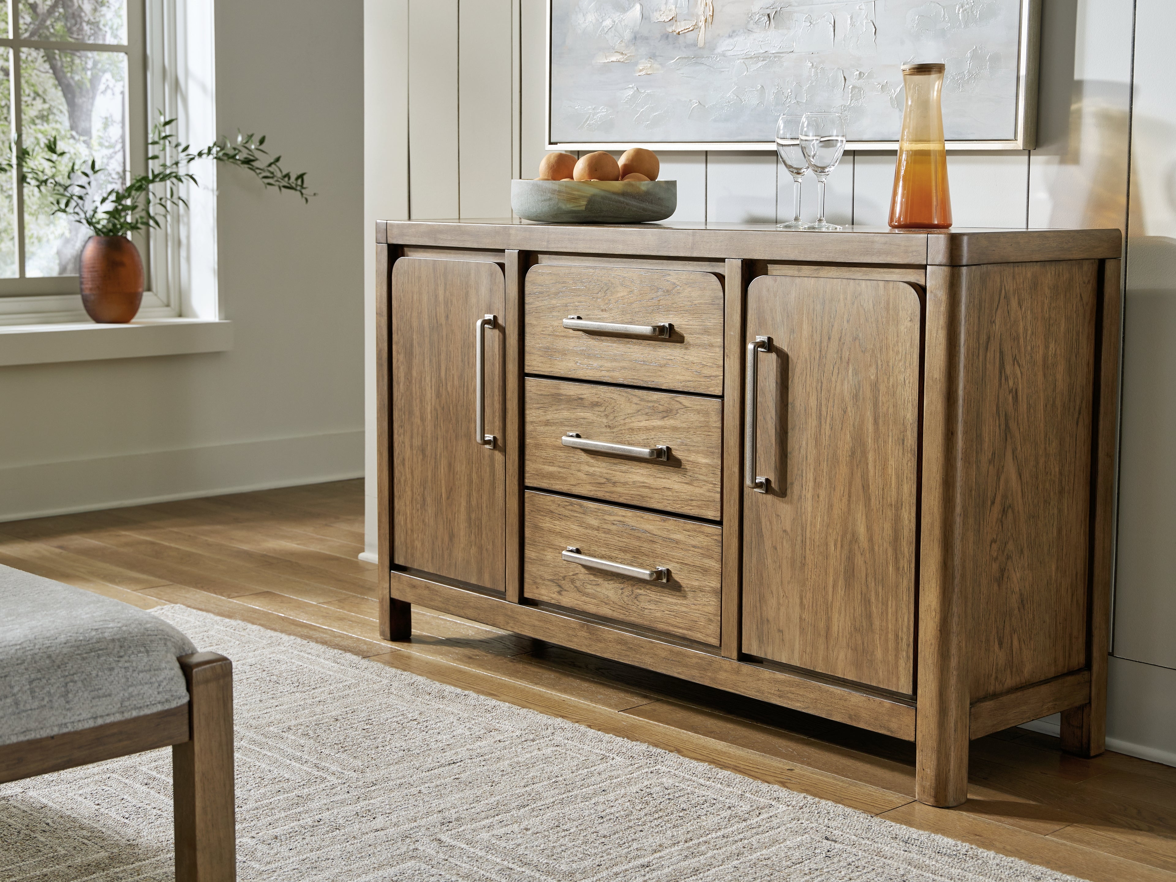 Elite Furniture Outlet - Ashley Furniture - Cabalynn Dining Room - Dining Room Server / Light Brown - D974-60