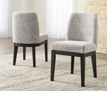Elite Furniture Outlet - Ashley Furniture - Burkhaus Dining Room - Dining Chair (Set of 2) / Dark Brown - D984-01X2