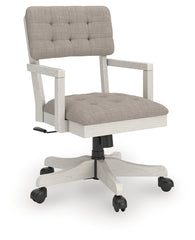 Elite Furniture Outlet - Ashley Furniture - Robbinsdale Home Office Desk Chair - Home Office Desk Chair (1/CN) / Antique White - H742-01A